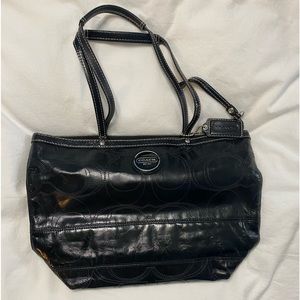 Coach Black Vintage Monogram C Bag